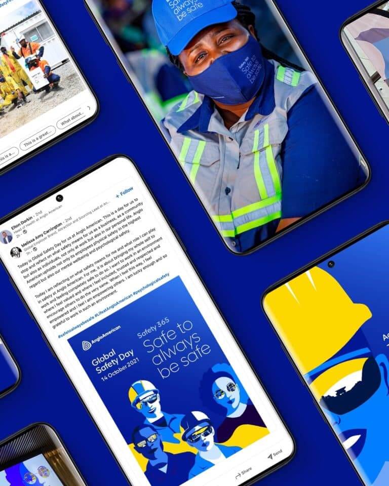 Anglo American - App screens